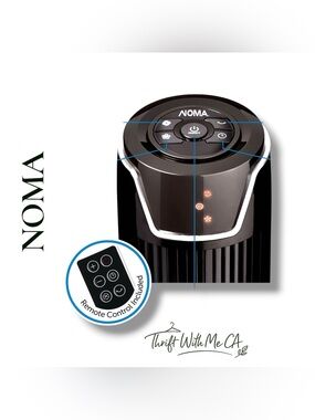 NOMA 42-inch Oscillating Tower Fan, Black - 3-Speed